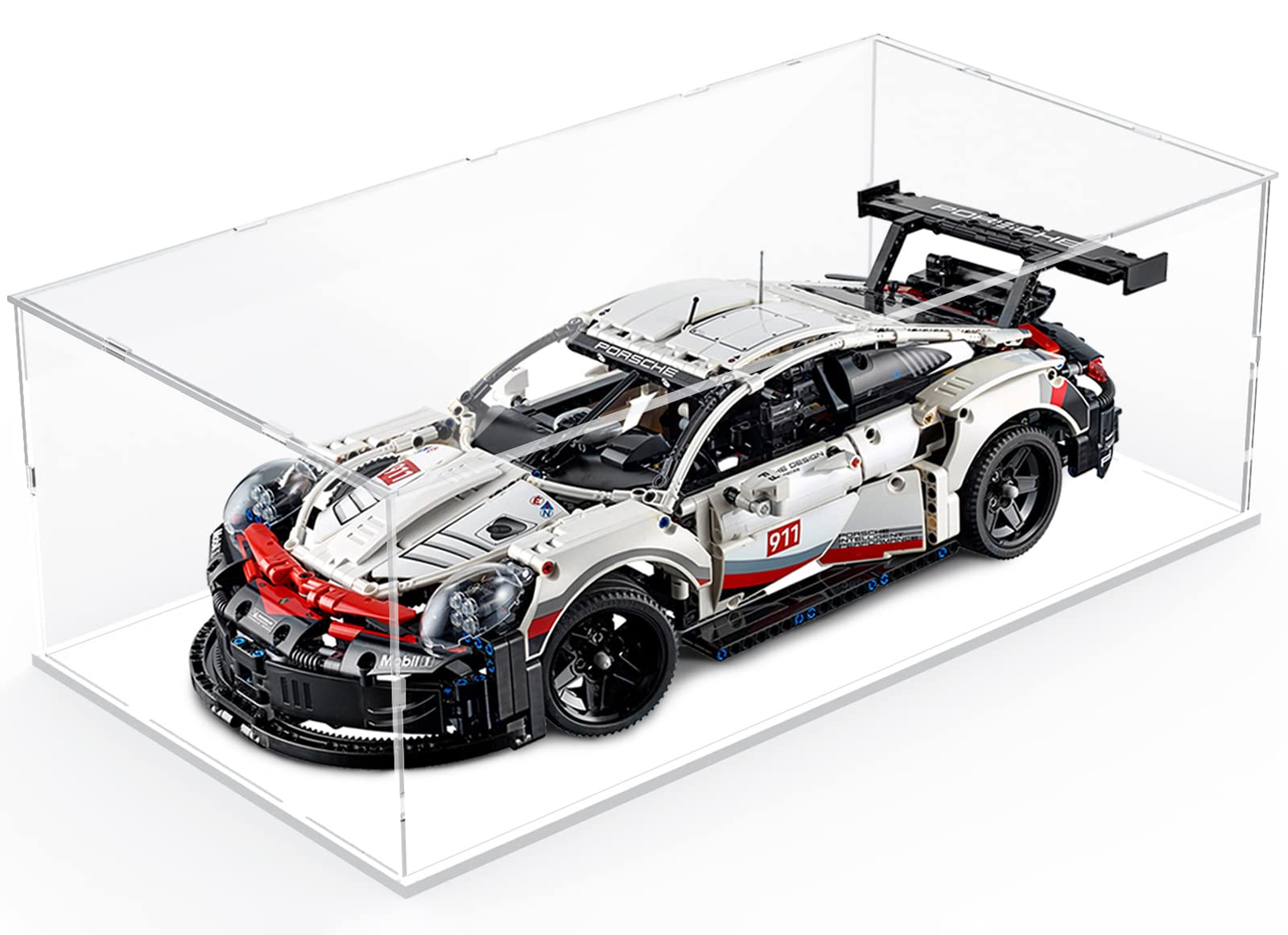 Clear Acrylic Display Case with Black Base — Clear