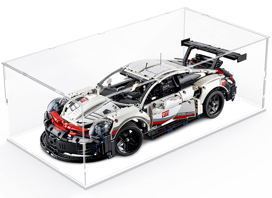 Clear Acrylic Display Case with Black Base — Clear