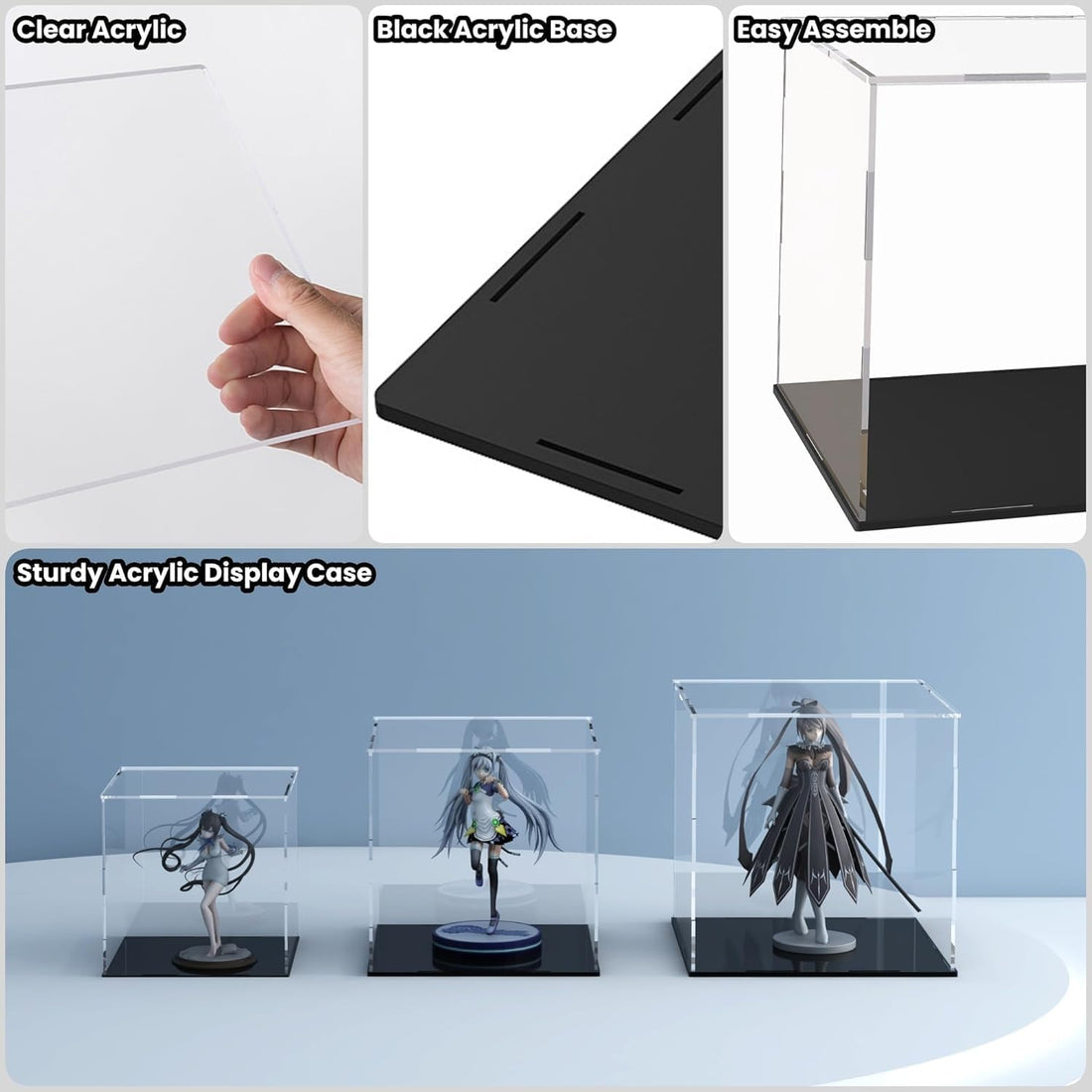 Clear Acrylic Display Case — display box 10*8*9 – view 3