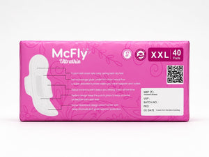 McFly Ultrathin XXL Sanitary Pads, 320mm, 80 Ct – Yosham