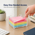 Clear Acrylic Wave Rim Sticky Note Holder for 3×3 in Notes – view 2