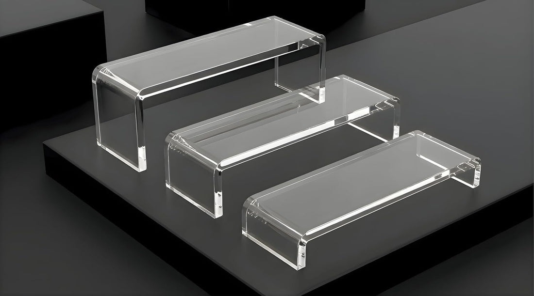 5mm Thick Acrylic Display Risers, 3-Tier – Yosham