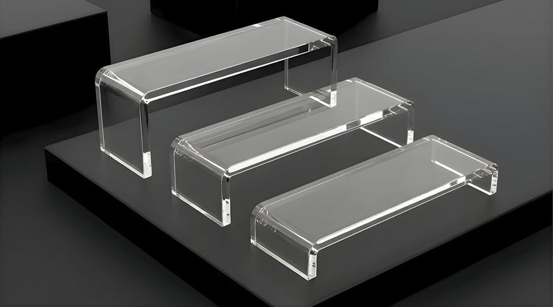 5mm Thick Acrylic Display Risers, 3-Tier – Yosham