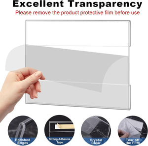 8.5x11 Acrylic Wall Mount Sign Holder, Pack of 4 – Yosham
