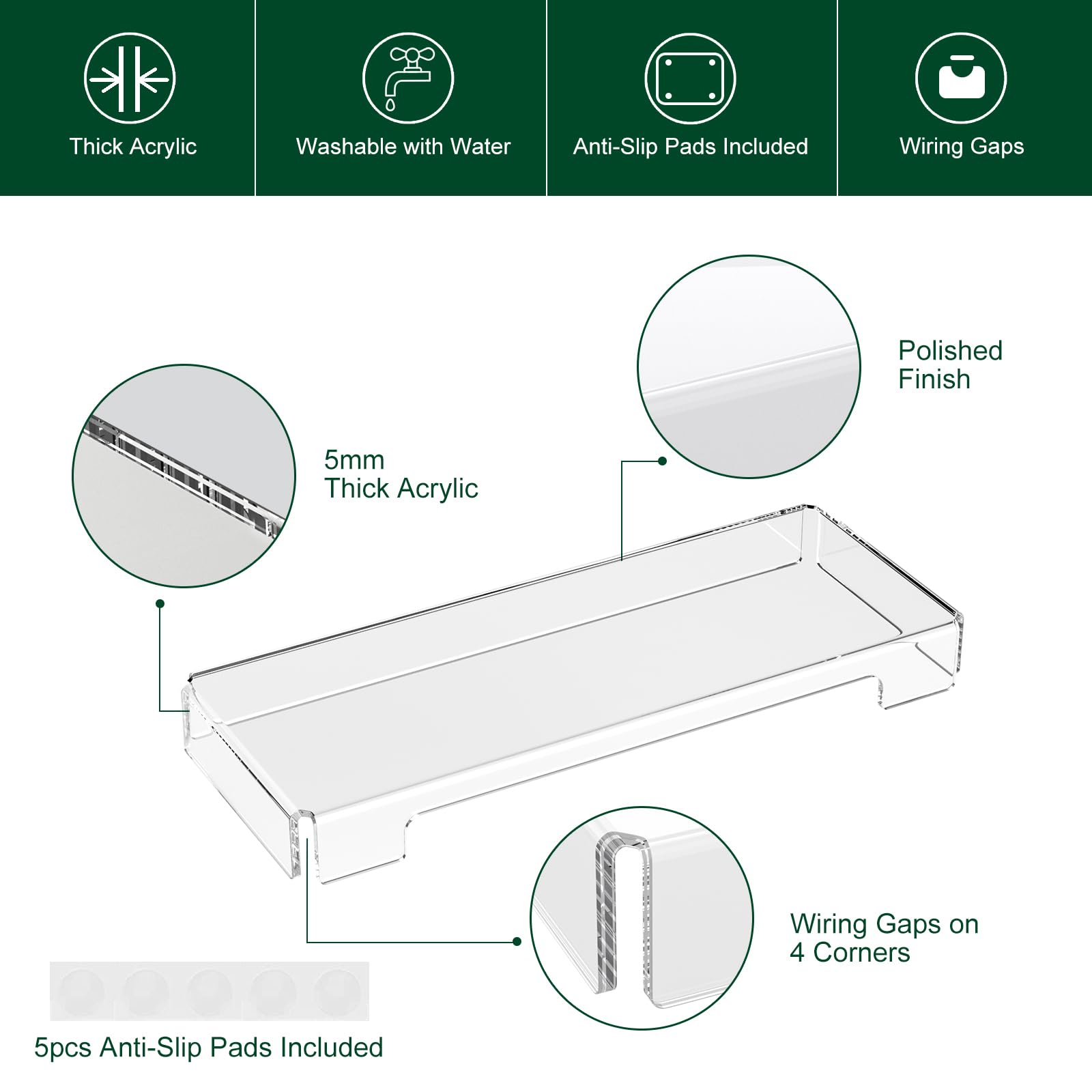 Acrylic Keyboard Dust Cover, 2-Pack – view 4