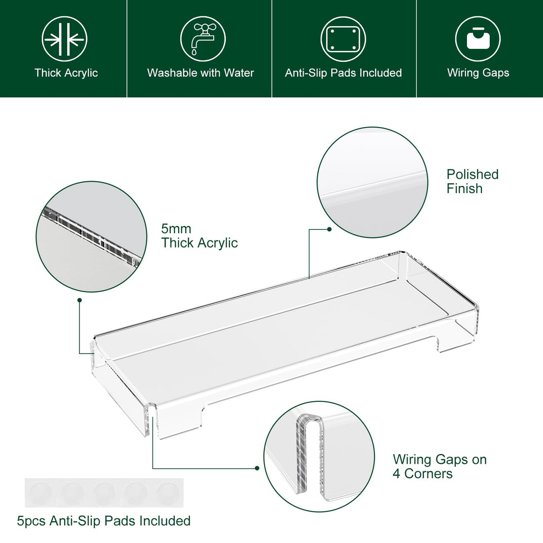 Acrylic Keyboard Dust Cover, 2-Pack – view 4