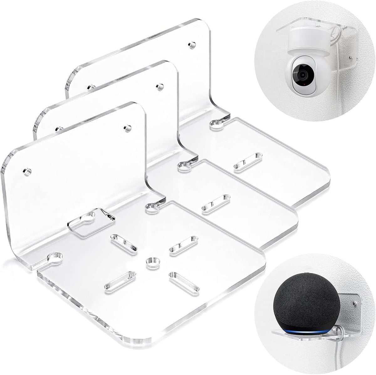 Acrylic CCTV Camera Wall Mount, Set of 2 – Yosham