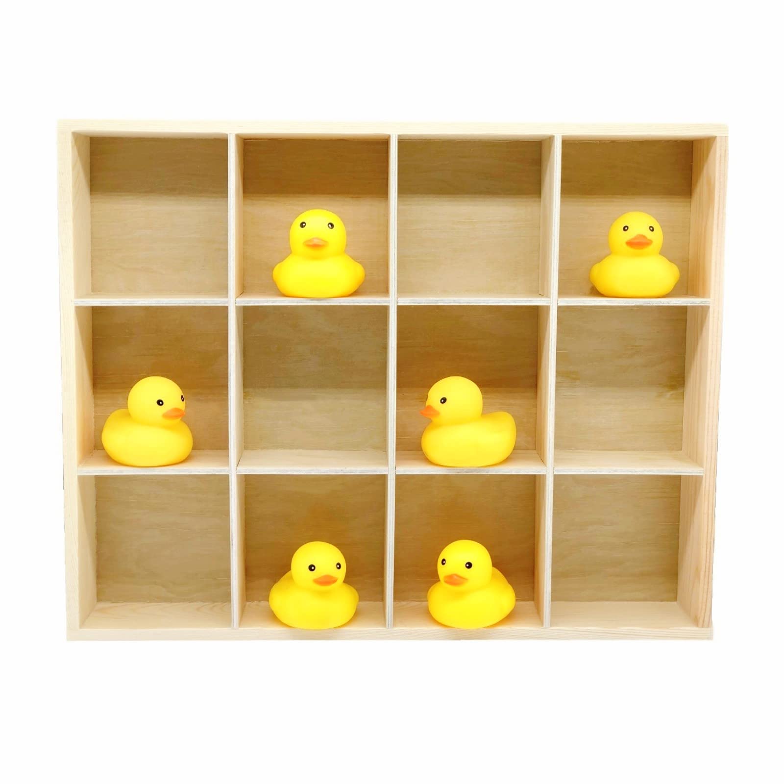 Natural Wood 12-Compartment Organizer & Display Box – view 3