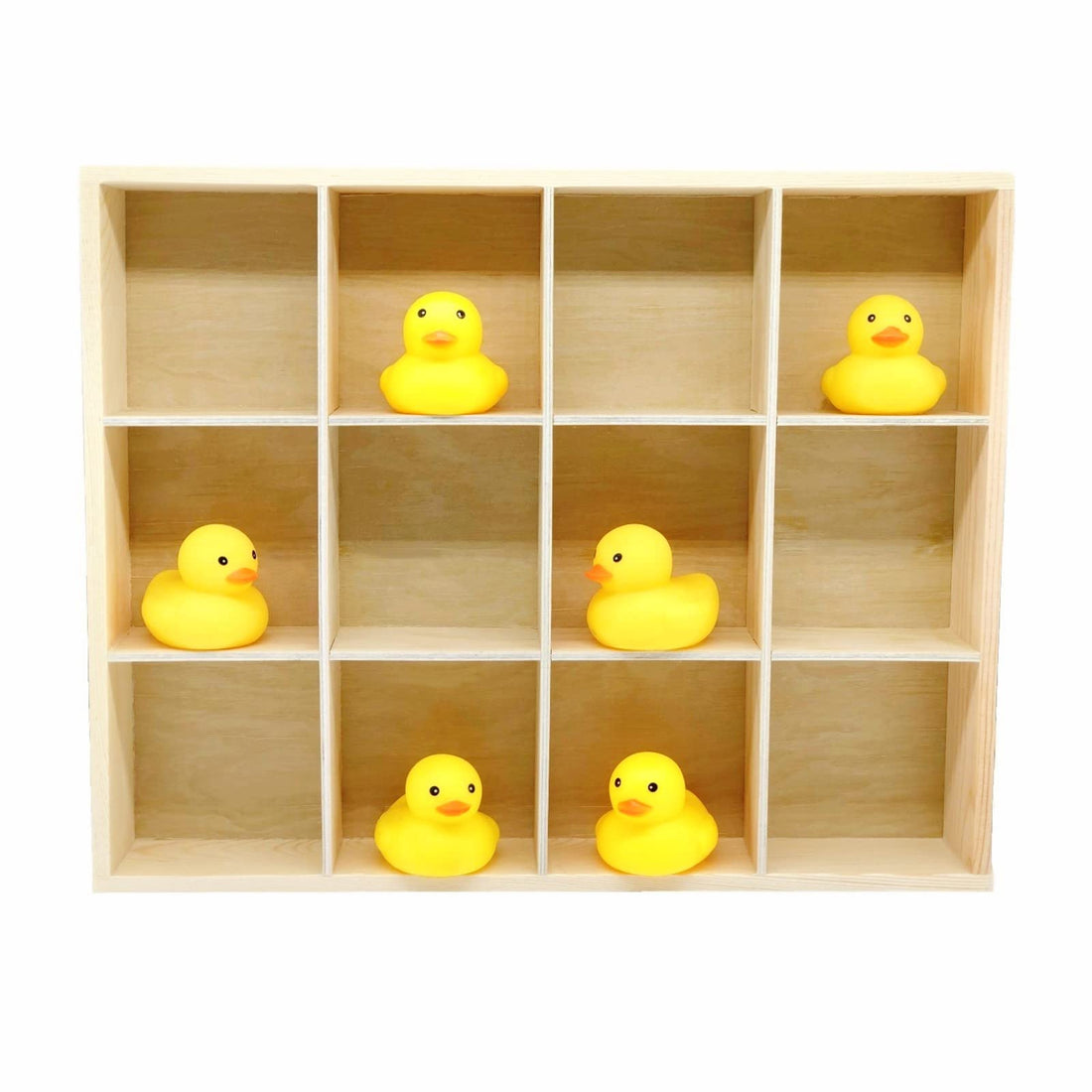 Natural Wood 12-Compartment Organizer & Display Box – view 3