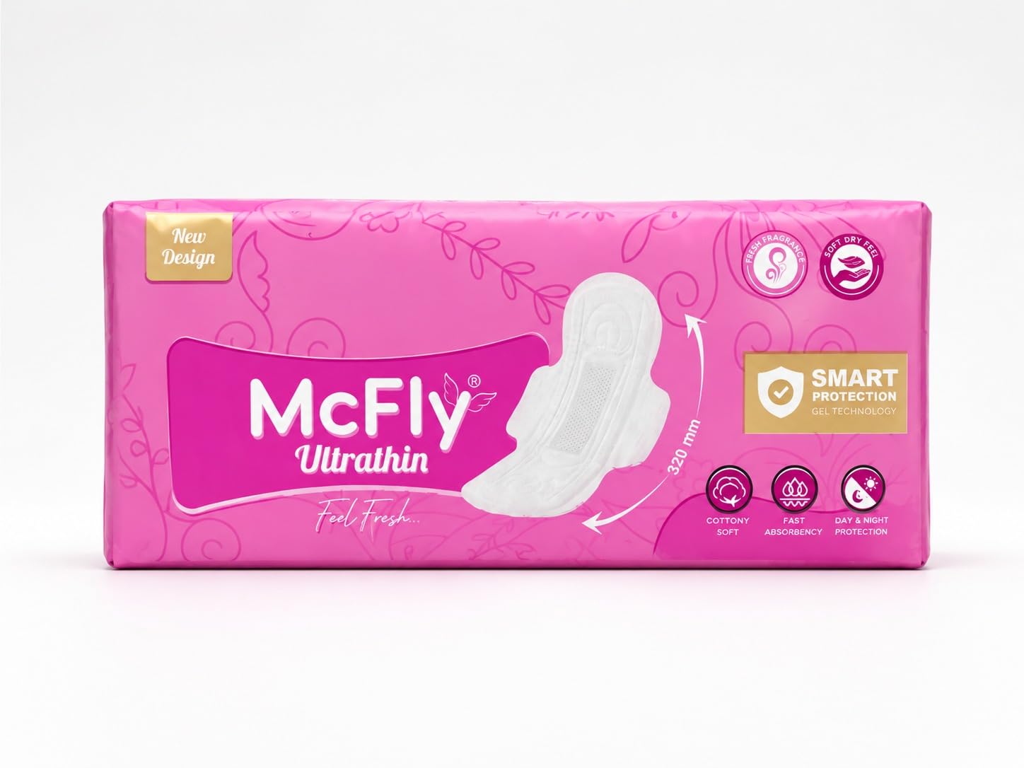 McFly Ultrathin XXL Sanitary Pads, 320mm, 80 Ct – Yosham