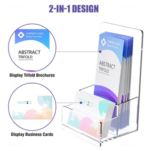 Acrylic Brochure Holder & Card Rack, 2-Pack – Yosham