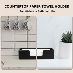 Wooden Countertop Paper Towel Dispenser – Yosham