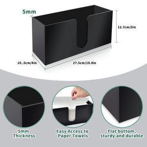 Black Acrylic Countertop Paper Towel Holder – Yosham