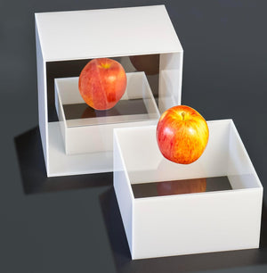 Glossy White Acrylic Cube Risers, Set of 3 – Yosham