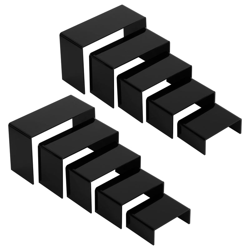 Black Acrylic Display Risers, Set of 2 – Yosham