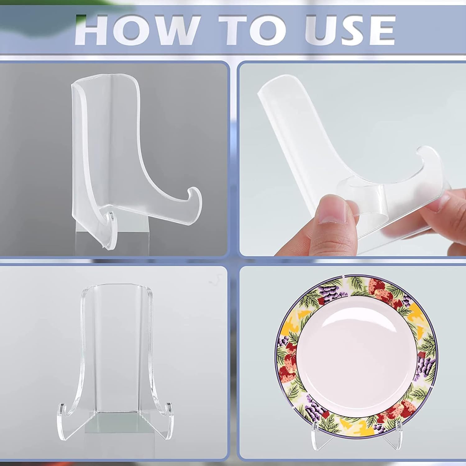 Acrylic Photo & Plaque Easel Stand, 2 Pc – view 3
