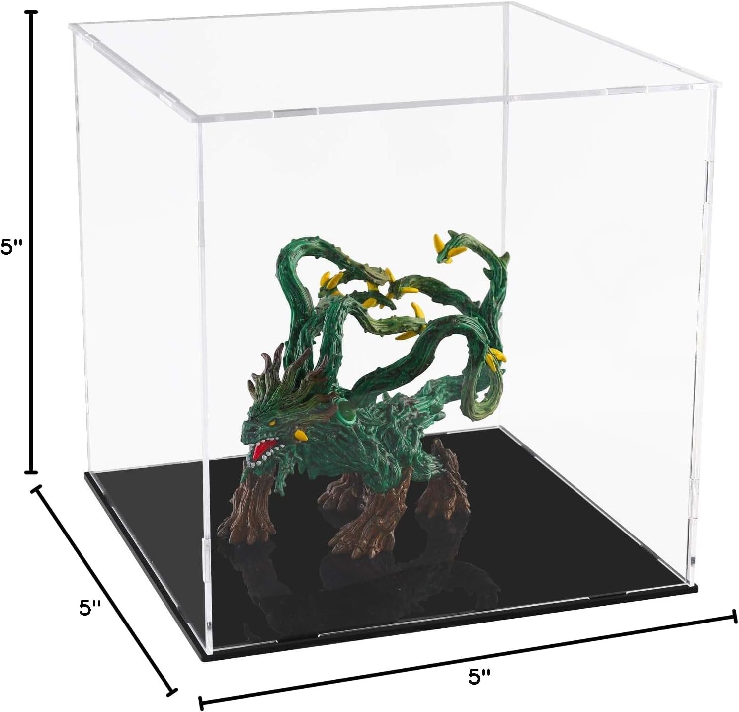 Clear Acrylic Display Case — 5*5*5 display box 1 – view 2