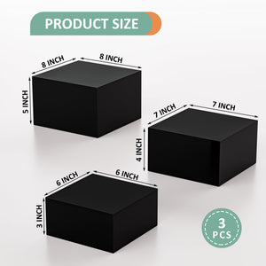 Acrylic Dessert Stand & Buffet Risers, 3-Pc Set – Yosham