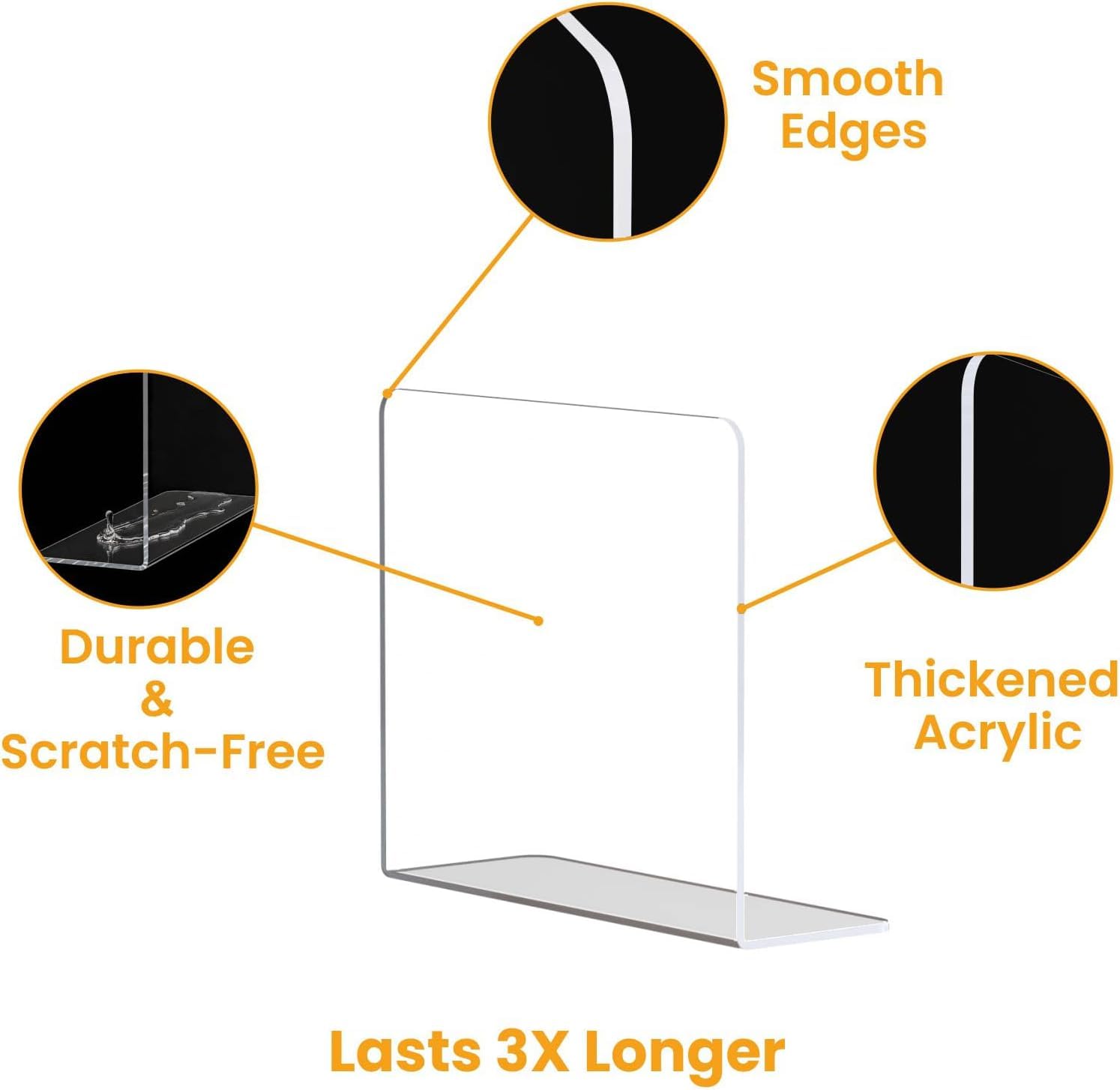 Acrylic Shelf Dividers for Wardrobe, 4 Pk — Pack of 4 – view 7