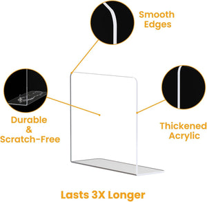 Acrylic Shelf Dividers for Wardrobe, 4 Pk – Yosham