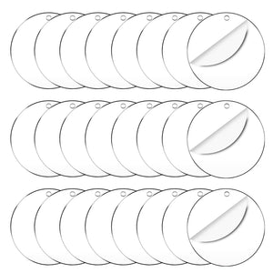 Clear Acrylic Round Blanks for Crafts, 50-Pack – Yosham