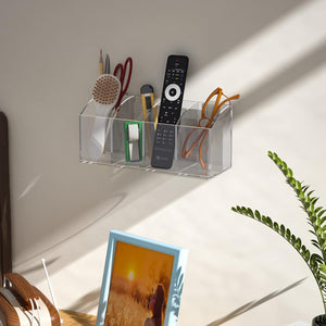 No-Drill Acrylic Wall Pen & Brush Organizer – Yosham
