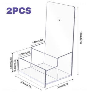 Acrylic Wall-Mount Brochure Holder Rack, 2-Pack – Yosham