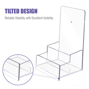 Acrylic Wall-Mount Brochure Holder Rack, 2-Pack – Yosham