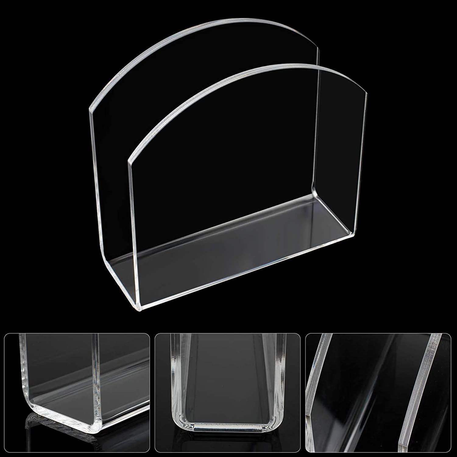 Clear Acrylic Arch Napkin Stand for Dining Table – view 4