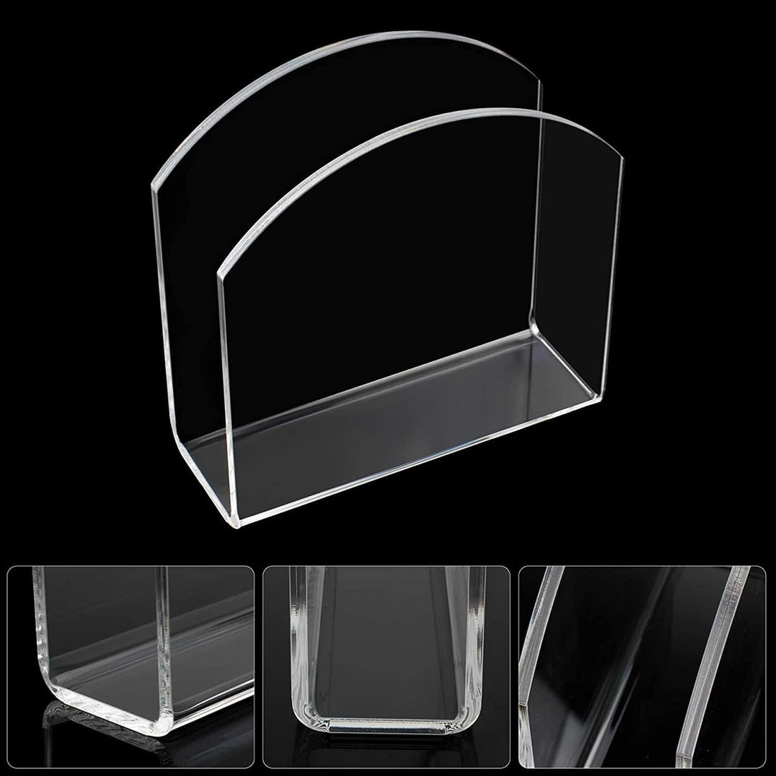 Clear Acrylic Arch Napkin Stand for Dining Table – view 4