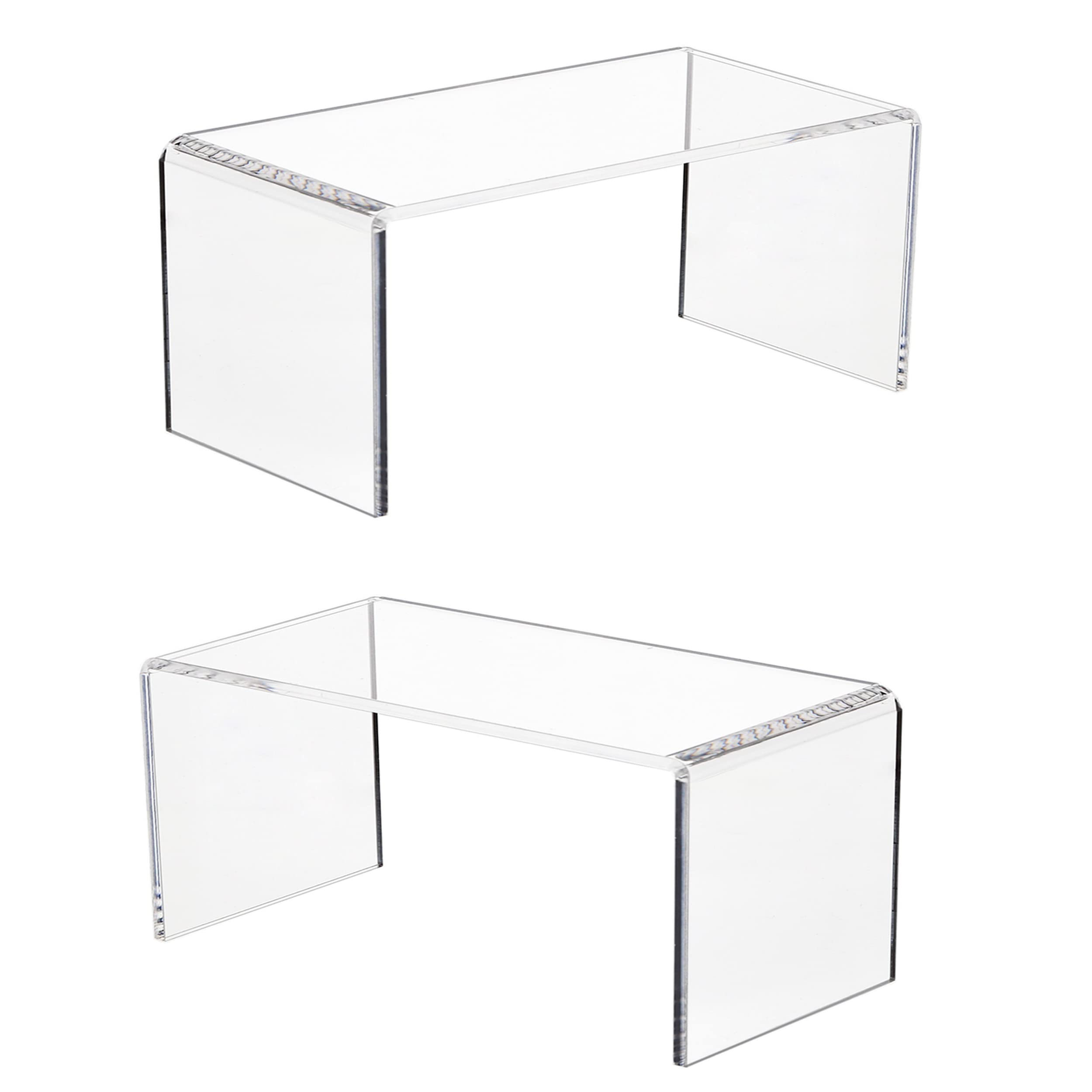 Clear Acrylic Display Risers, 8 × 4 × 4.5 in, Pack of 2 – view 2
