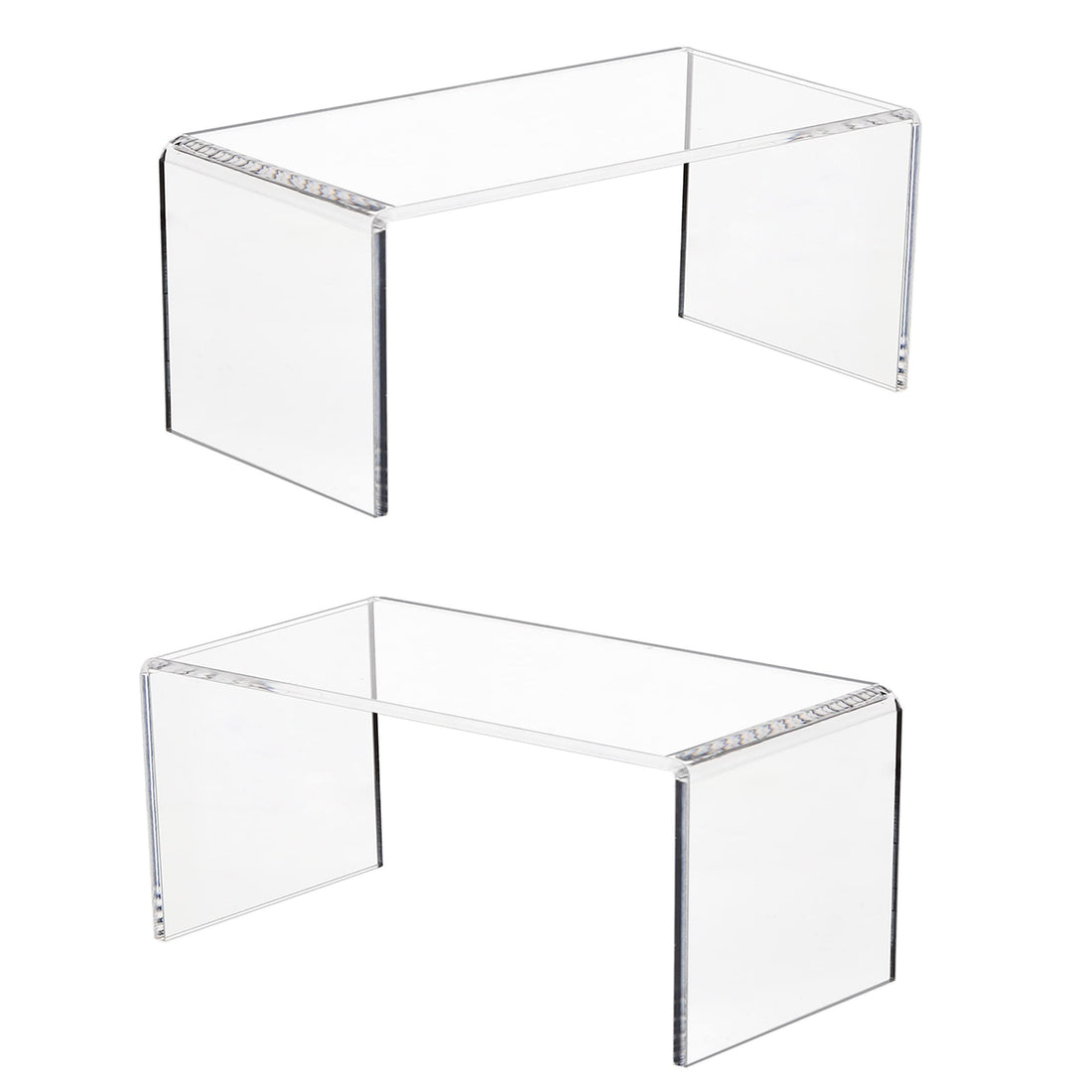 Clear Acrylic Display Risers, 8 × 4 × 4.5 in, Pack of 2 – view 2