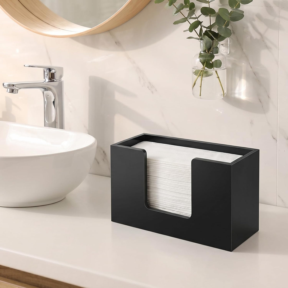 A guest-ready basin
