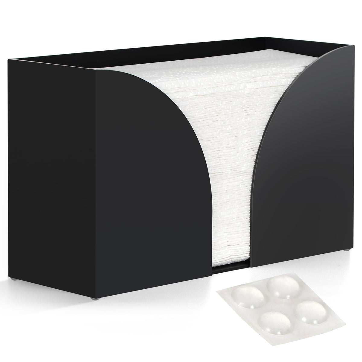 Matte Black Acrylic Paper Towel Dispenser – Yosham
