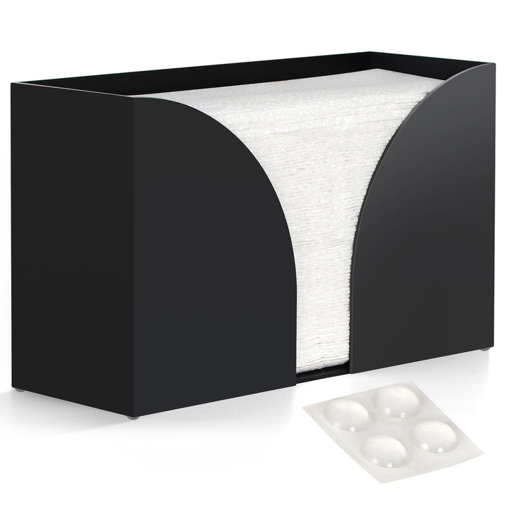 Matte Black Acrylic Countertop Paper Towel Dispenser