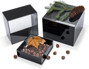 Glossy Black Acrylic Cube Risers, Set of 3 – Yosham