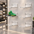 Clear Acrylic Floating Shoe Display Shelves, Pack of 2 — Shoe Shelves M2
