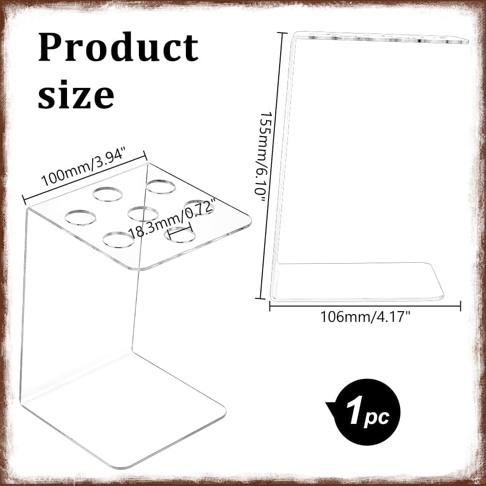Acrylic Table-Top Scissor & Tool Holder Stand — Clear – view 2