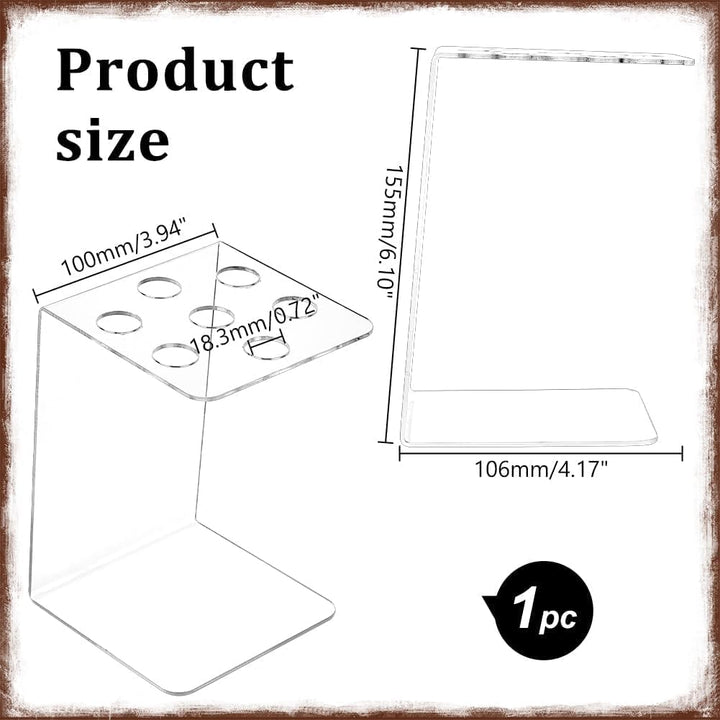 Acrylic Table-Top Scissor & Tool Holder Stand — Clear – view 2