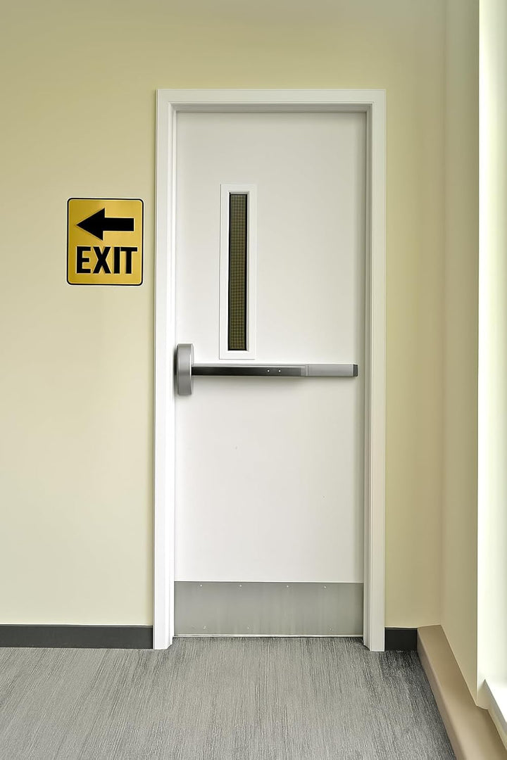 Gold Acrylic Exit Sign, Self-Adhesive