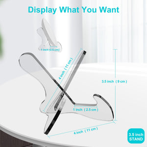 Clear Acrylic X-Stand Plate & Dish Display Easel – Yosham