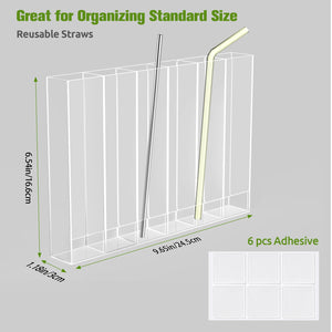 Acrylic Straw Holder for Cupboard Door – Yosham
