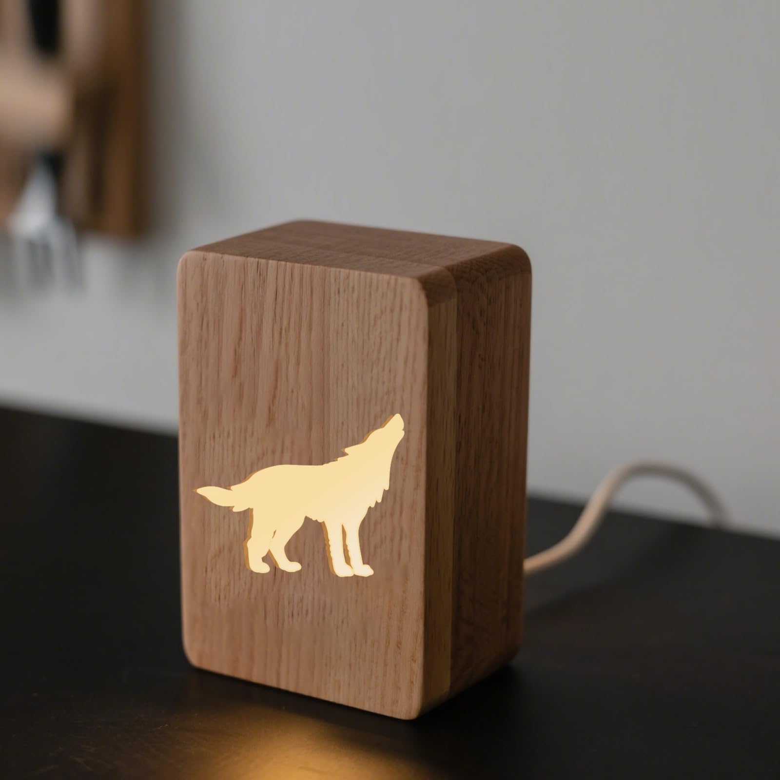 Acrylic Wolf Router Template for Woodworking – view 4