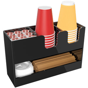 2-Tier Acrylic Coffee Cup & Condiment Organizer – Yosham