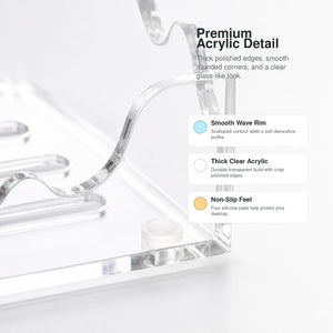 Crystal Clear Scalloped Sticky Note Holder – Yosham
