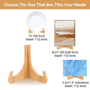 Bamboo Folding Plate & Picture Stand, 7in – Yosham