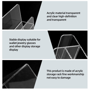 4-Tier Acrylic Wallet & Handbag Display Stand – Yosham