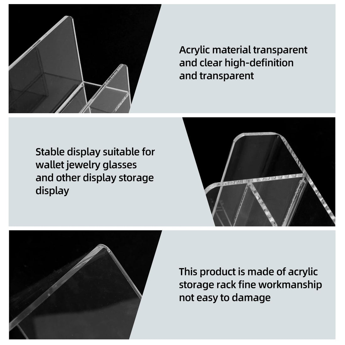 Clear Acrylic 4-Tier Wallet & Handbag Display Stand – view 3