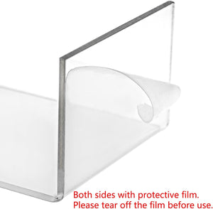 Duveesha Set of 9 Clear Acrylic Display Risers – All-in-One Multi-Size Stand for Shop & Home | 3-Tier Stackable Riser for Jewellery, Perfume, Figurines, Cosmetics, Cupcakes & Showpieces (3.82 x 4.69 x 5.79in)