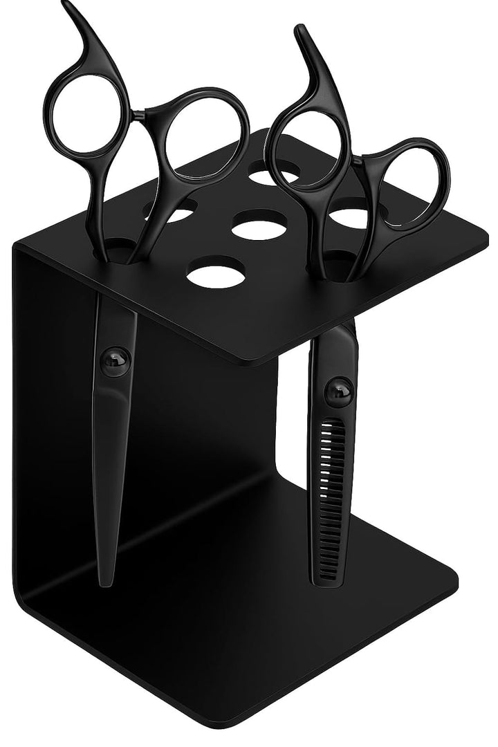 Acrylic Table-Top Scissor & Tool Holder Stand — Black